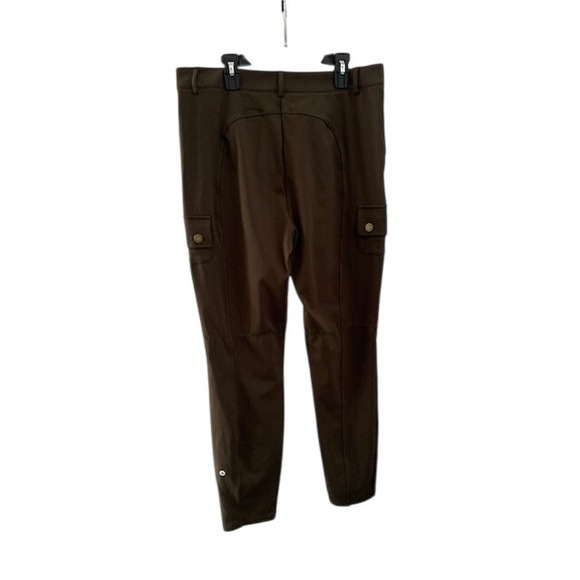 Halara Athletic Hiking Cargo Pants High Waisted Tall Olive Green Stretch Size L - Picture 6 of 7